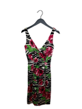Size 6 Caché Floral Zebra Print Dress