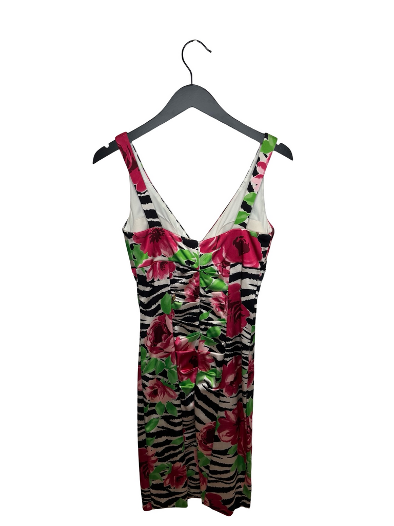 Size 6 Caché Floral Zebra Print Dress