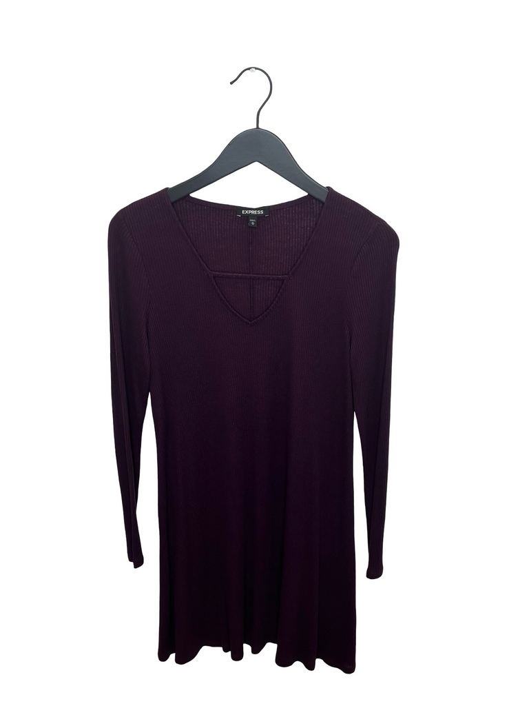 Medium Express Long Sleeve Ribbed Dress