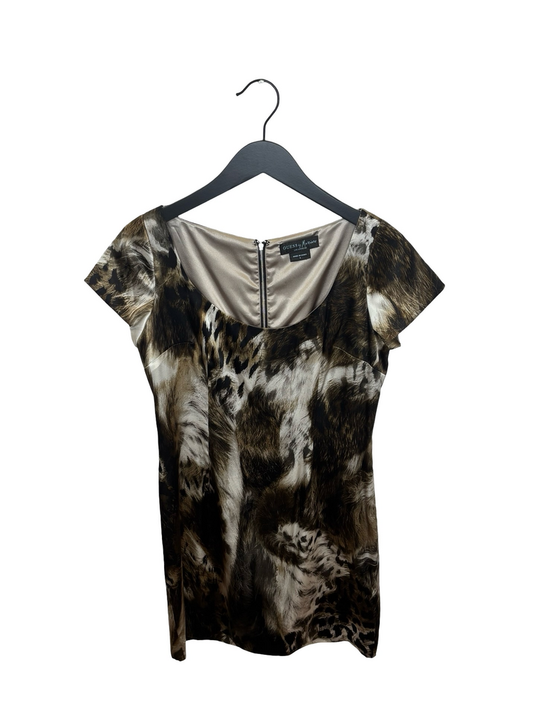 Size S- Guess by Marciano Women's Animal Print Top