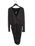 Large Express Glittery Long Sleeve Dress