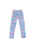 Small Lilly Pulitzer Athletic Pink and Blue Leggings
