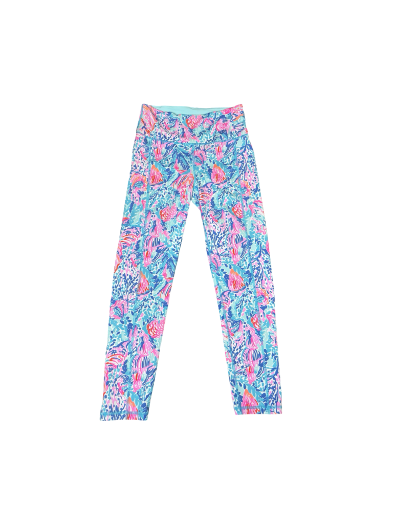 Small Lilly Pulitzer Athletic Pink and Blue Leggings