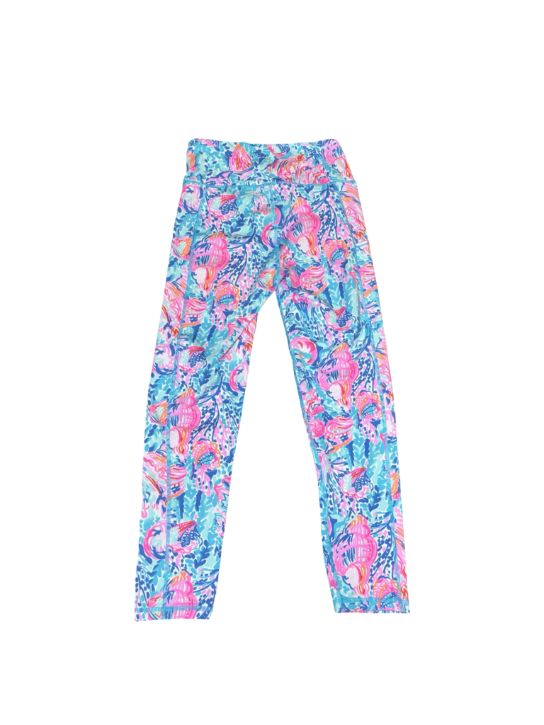 Small Lilly Pulitzer Athletic Pink and Blue Leggings