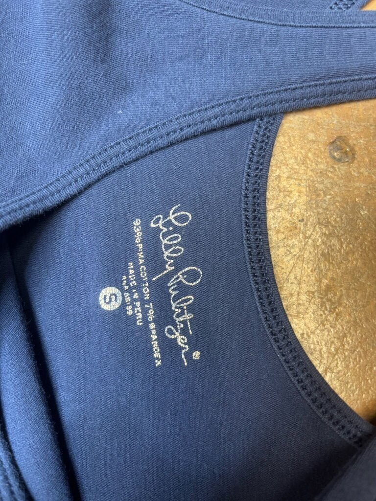 Small Lilly Pulitzer Women's Classic Navy Tank Top
