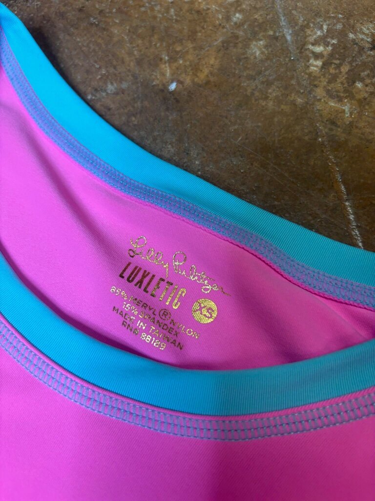 Size XS Lilly Pulitzer Luxletic Pink Long Sleeve Top