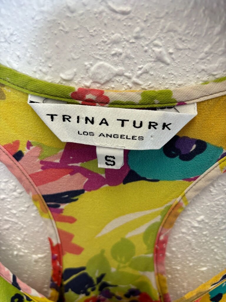 Trina Turk Colorful Floral Tank Top
