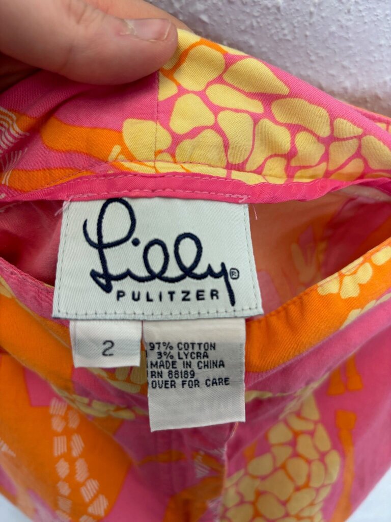 Lilly Pulitzer Girls Giraffe Print Pants