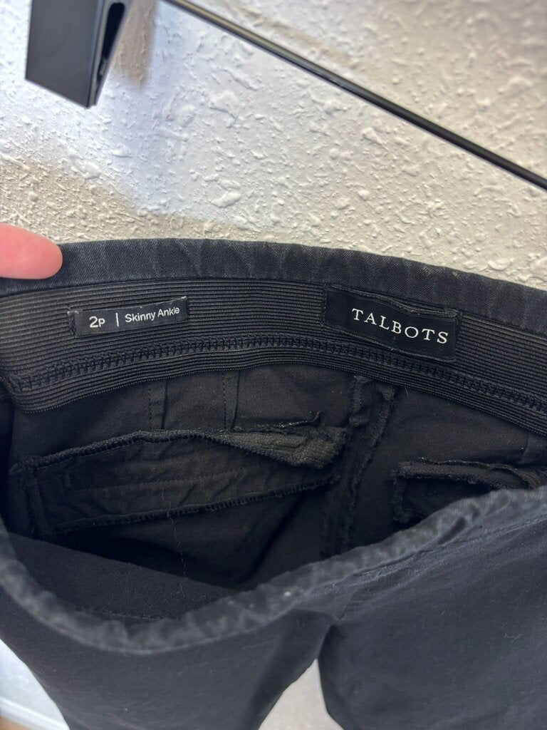 Talbots Black Skinny Ankle Pants