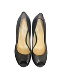 Coach Black Peep Toe Platform Heels