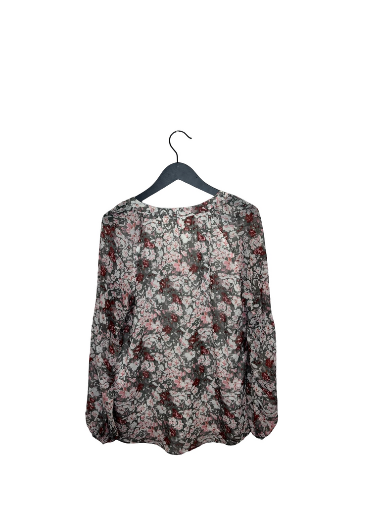 Floral Print Long Sleeve Blouse