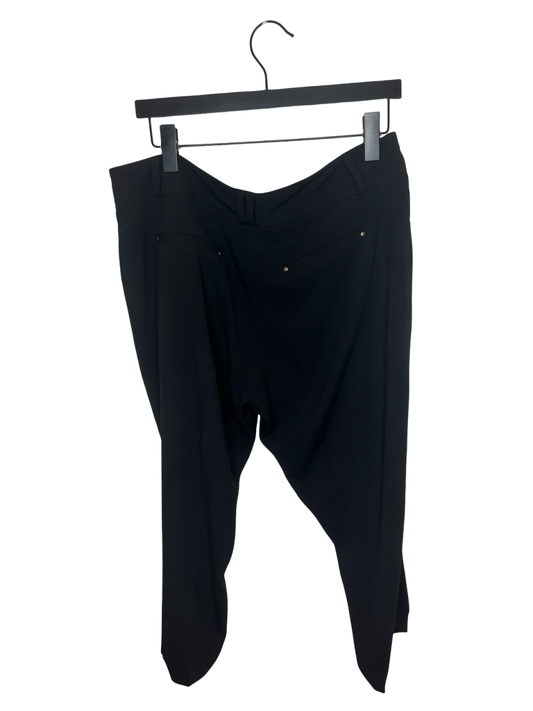 Cache Black Pants with Zipper Detail