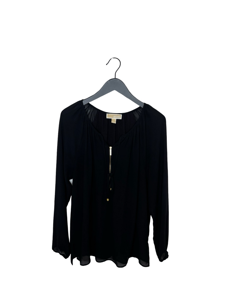 Michael Kors Black Long Sleeve Blouse