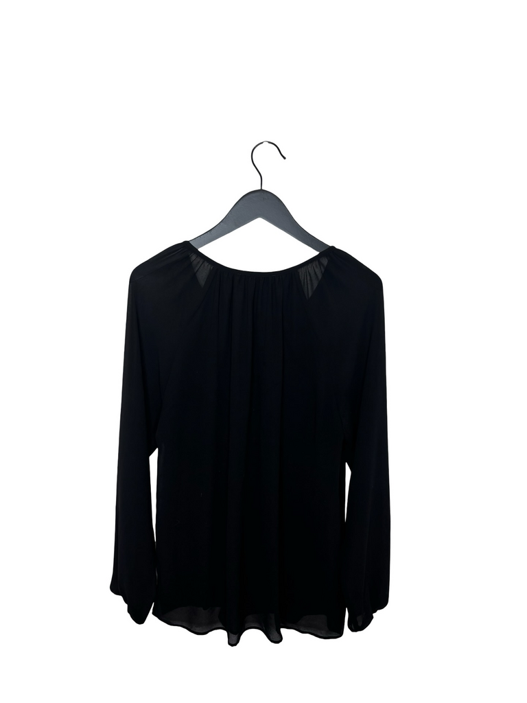 Michael Kors Black Long Sleeve Blouse