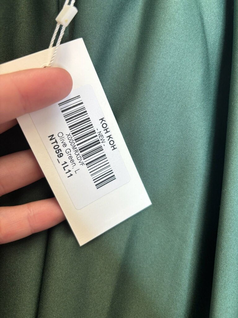 KOH KOH Olive Green Maxi dress