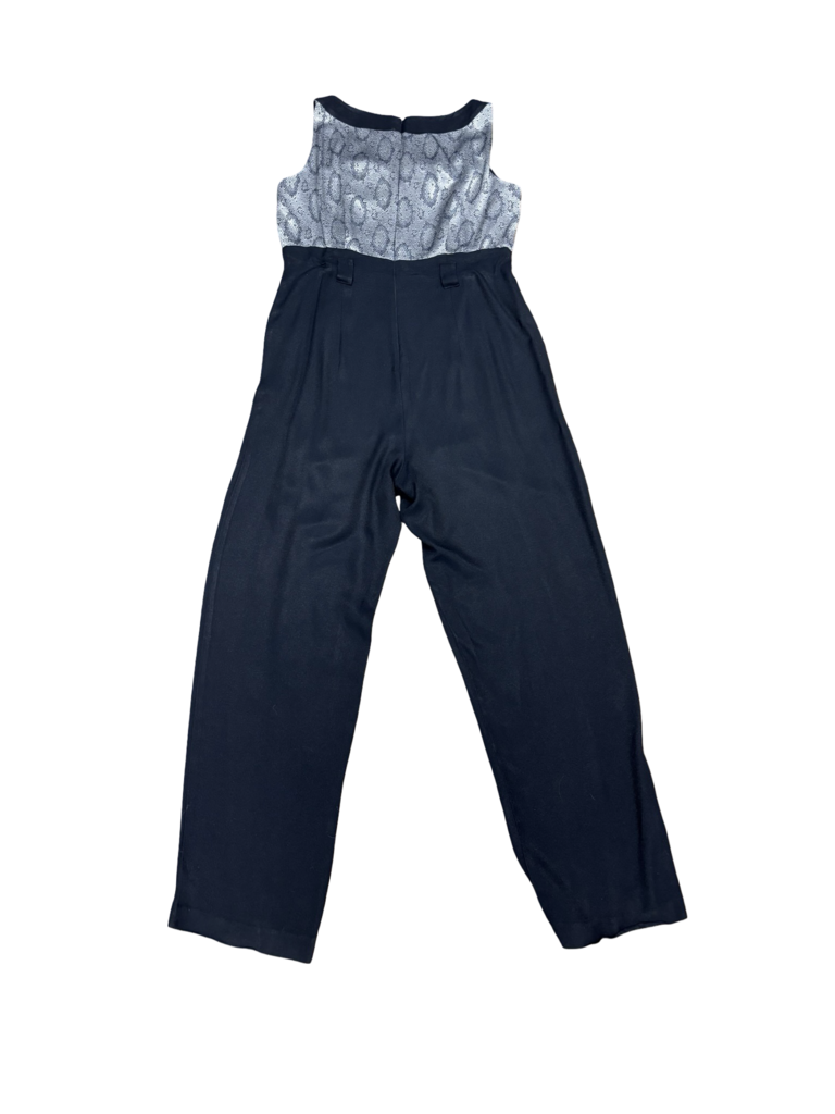 Women's Black and Silver Jumpsuit