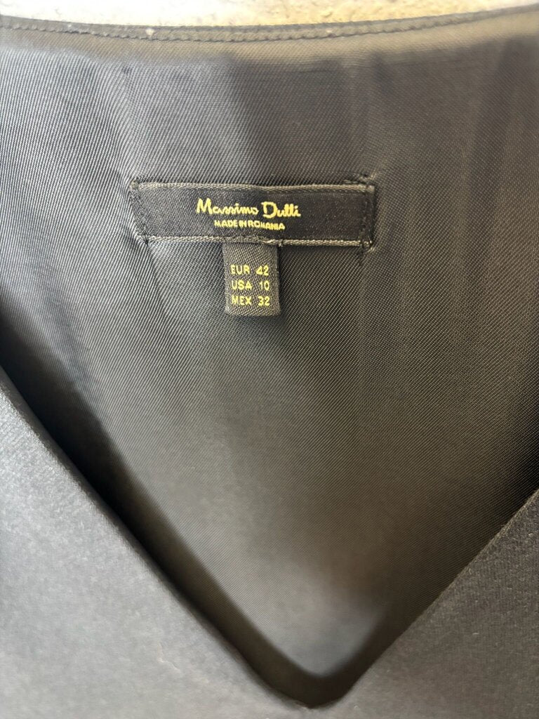 Medium Massimo Dutti Black Dress