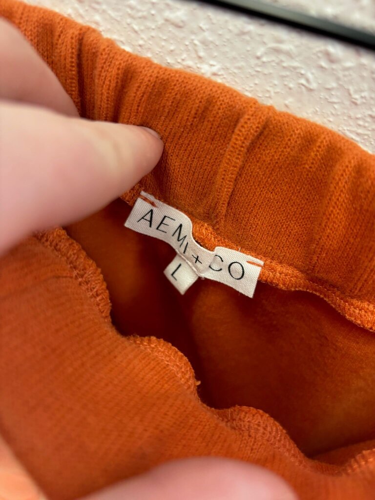 Large AEM+CO Orange Flared Skirt