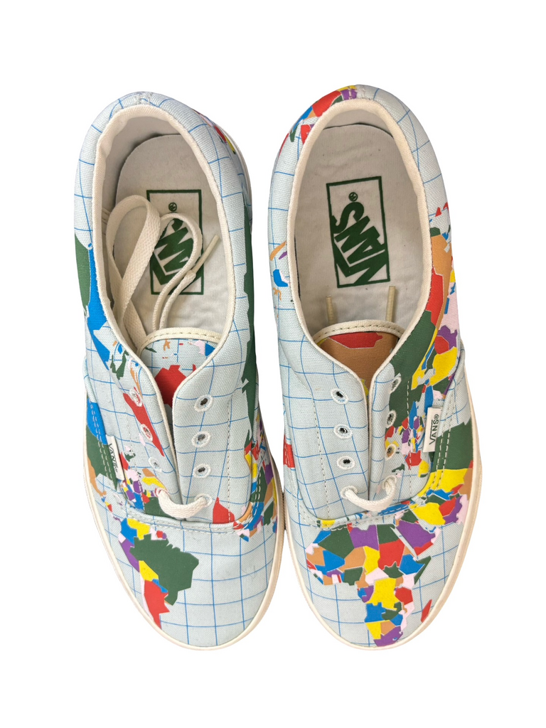 Vans World Map Print Sneakers