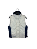 Small Columbia Women's White and Navy Puffer Vest