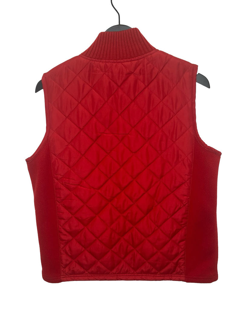 Medium Carolyn Taylor Red Quilted Vest