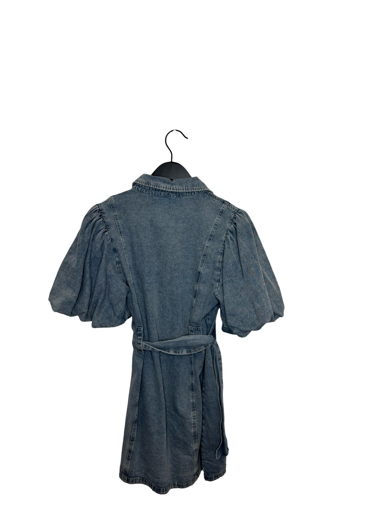 Denim Puff Sleeve Dress