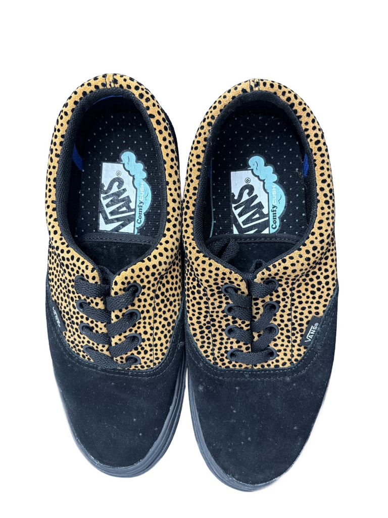 Vans Black and Yellow Dot Canvas Sneakers