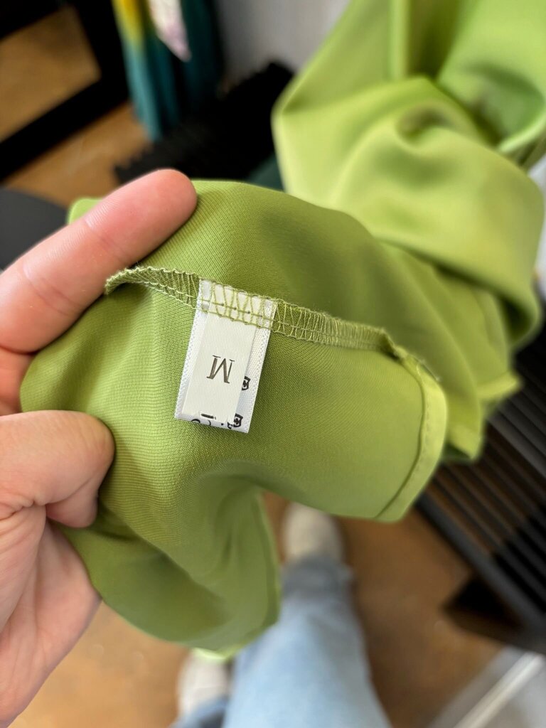 Elegant Green Satin Dress