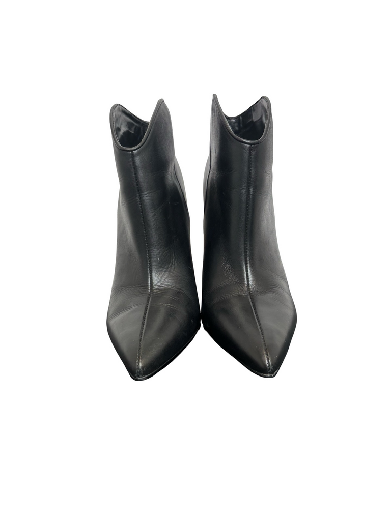 Women's Marc Fisher Black Leather Ankle Boots