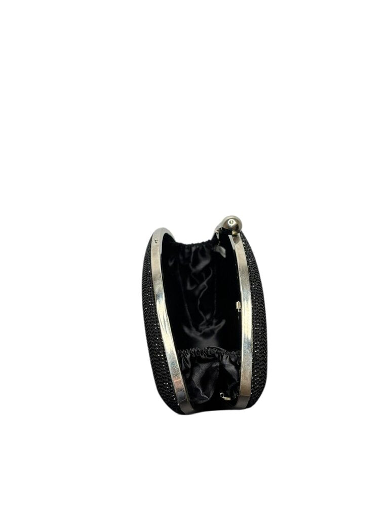Elegant Black Eye-Shaped Clutch Bag