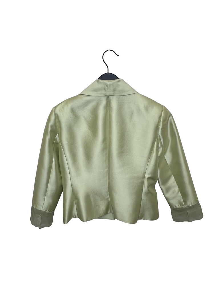 Renee DuMarr Light Green Satin Blazer