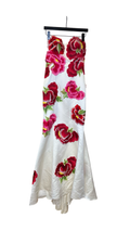 Jovani Floral Embroidered Strapless Mermaid Dress