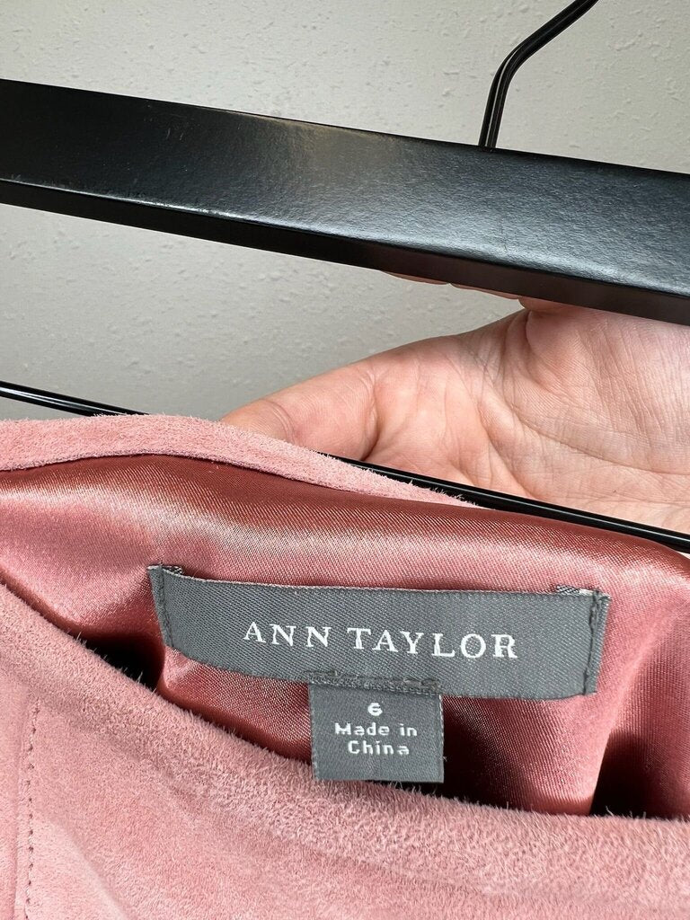 Ann Taylor Pink Pleated Skirt