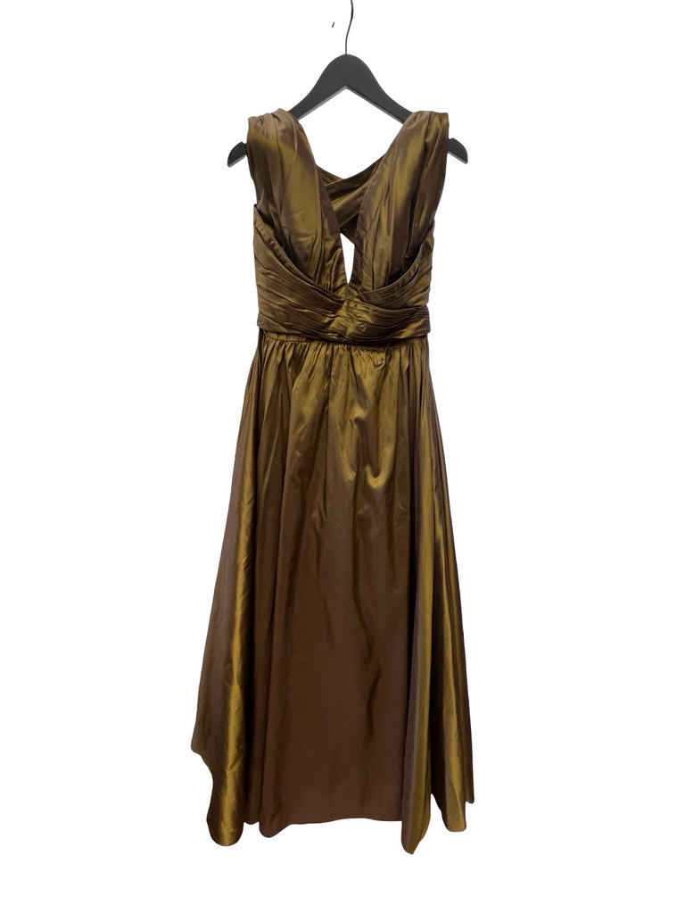 Elegant Brown Evening Dress
