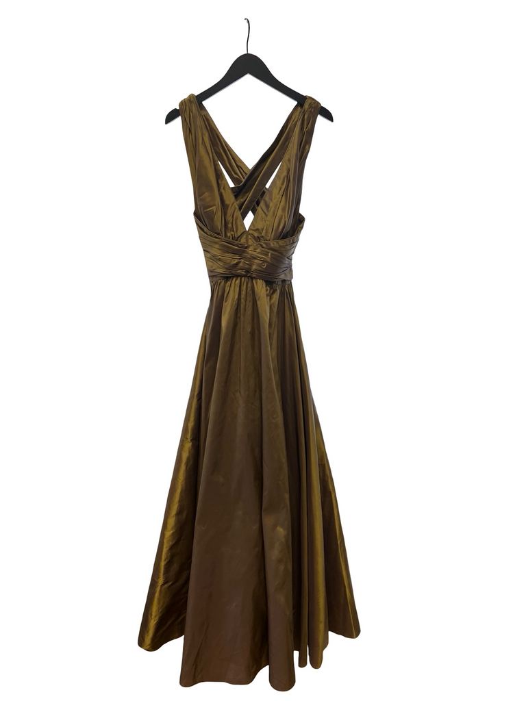 Elegant Brown Evening Dress