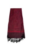 Elegant Red Paisley Pattern Scarf