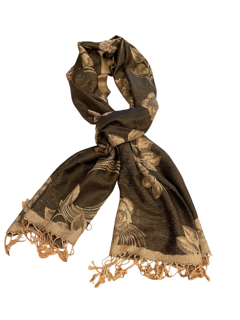 Floral Patterned Scarf