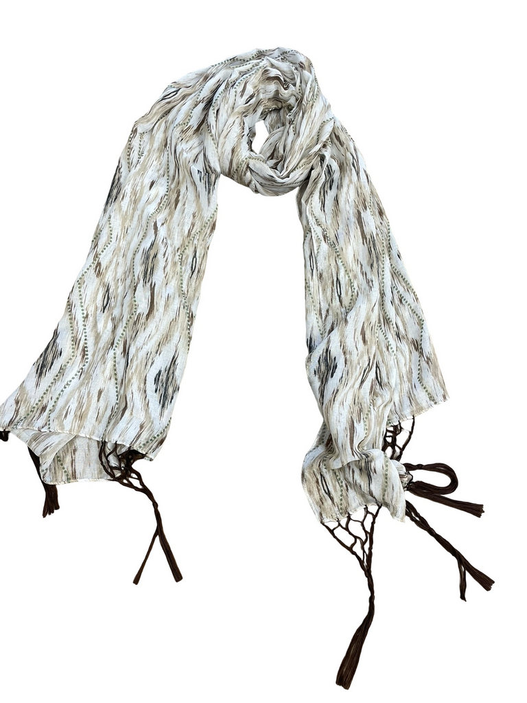 Boho Chic Patterned Scarf