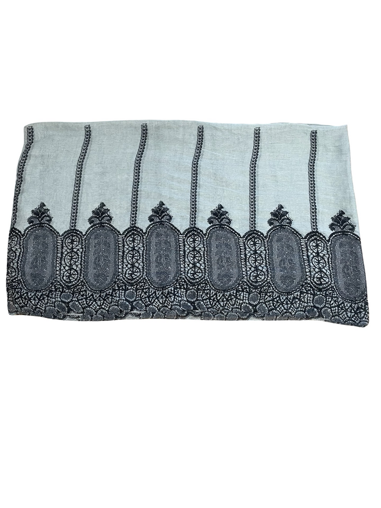 Lace Embroidered Scarf