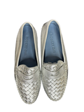 Size 8.5 Robert Zur Metallic Silver Loafers