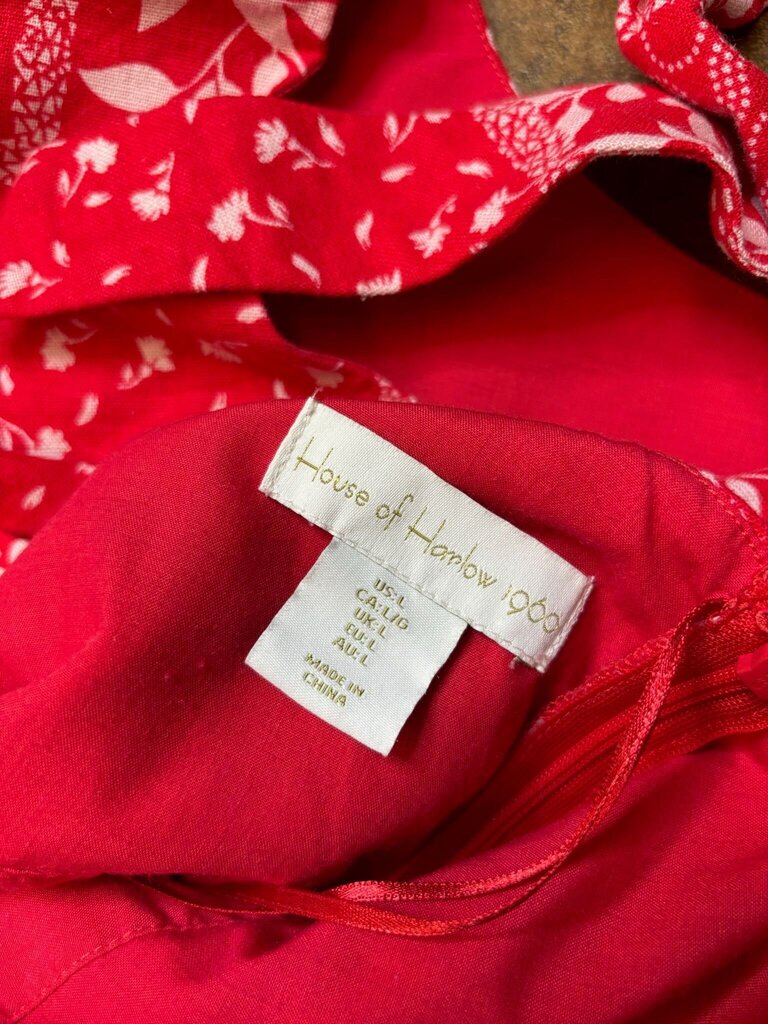 House of Harlow 1960 Red Floral Dress