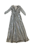 Jessica Howard Metallic Wrap Dress