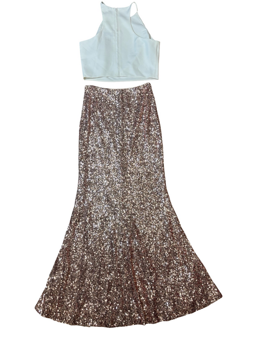 Belle Badgley Mischka Sequined Skirt