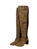 Size 9 Cecelia New York Women’s Brown Leopard Over-the-Knee Boots