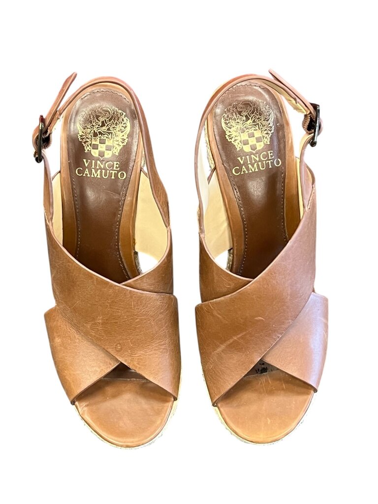 Vince Camuto Brown Platform Heels