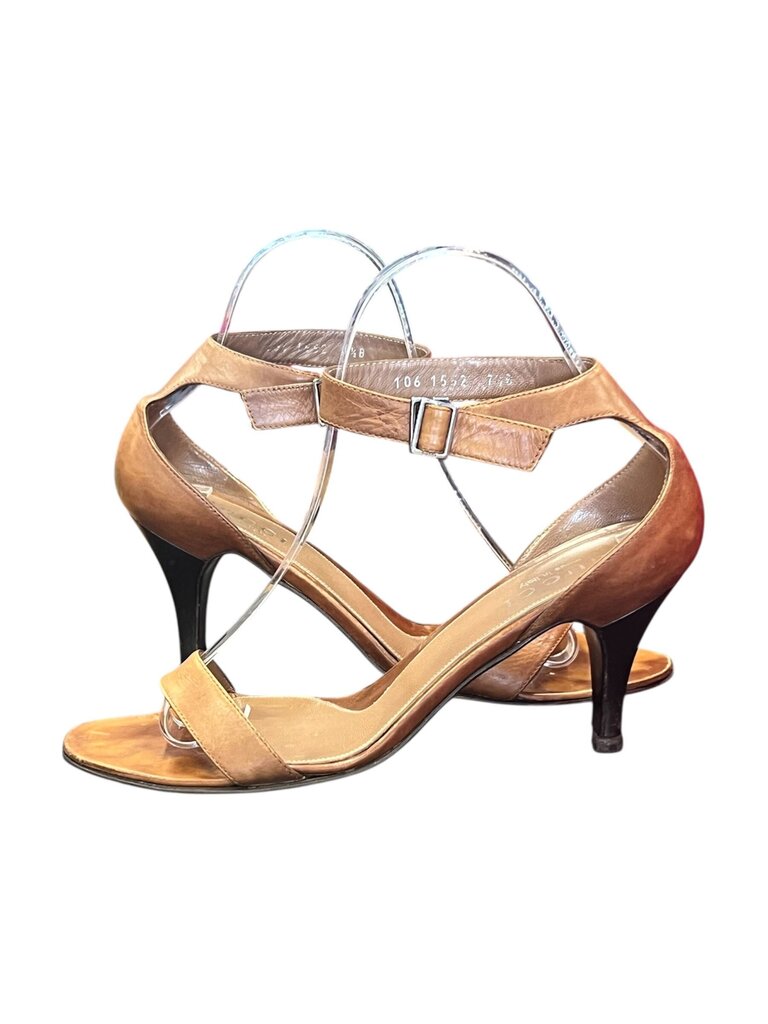 Gucci Brown Heeled Sandals
