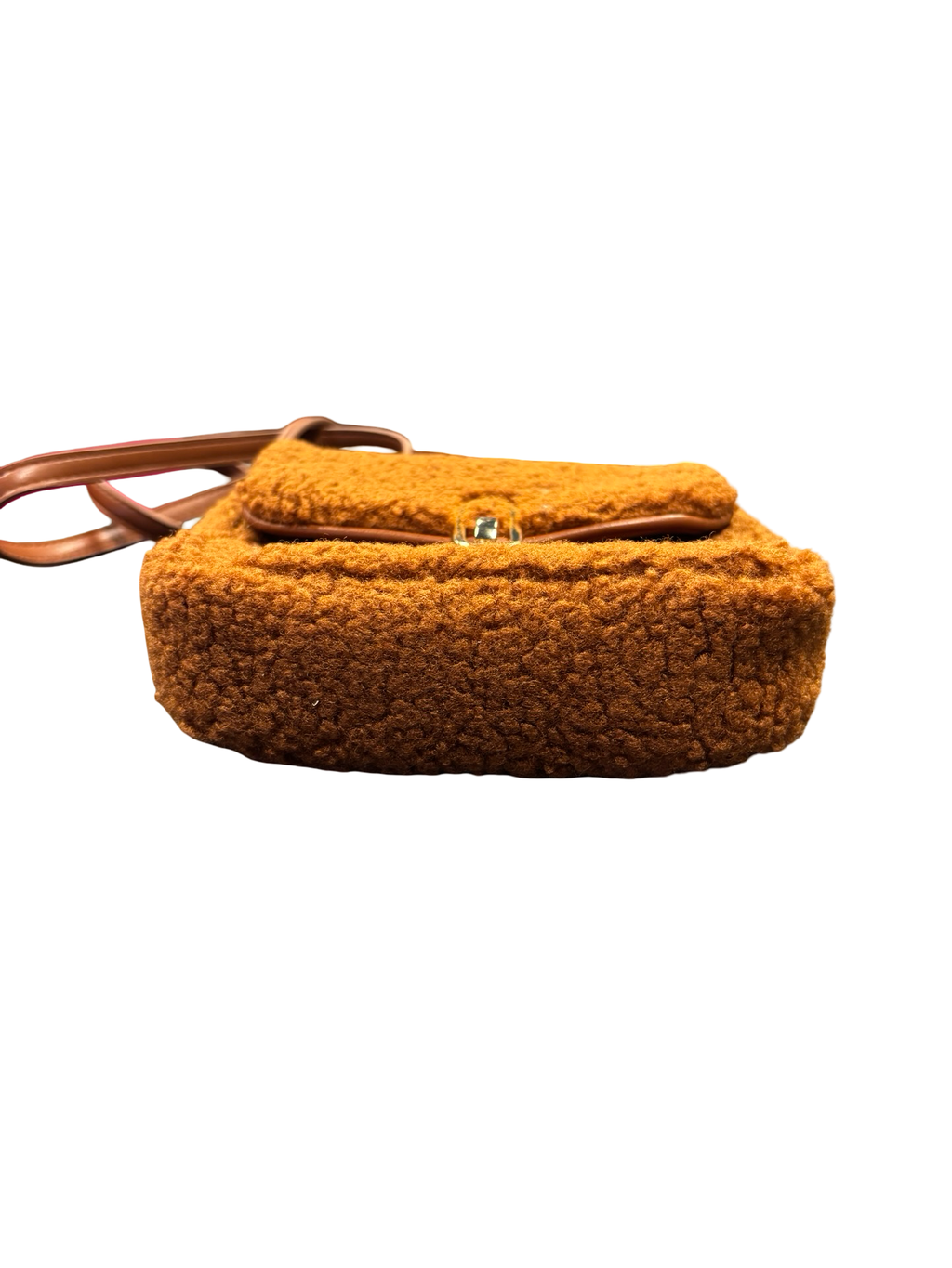 Fuzzy Brown Crossbody Bag