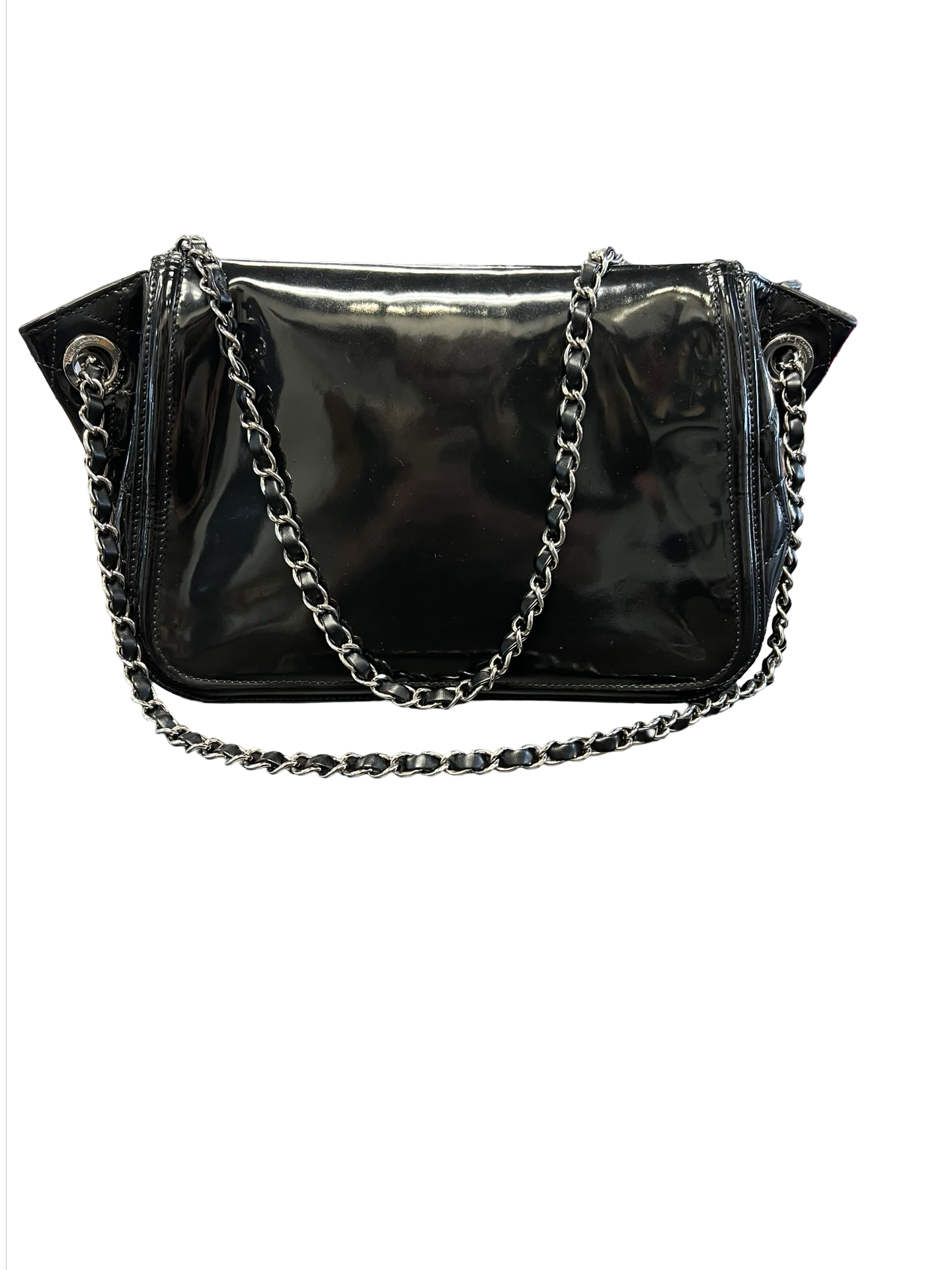 Chanel Vinyl Lipstick Accordion Flap Bag
