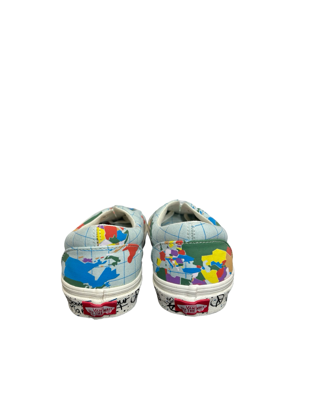 Vans World Map Print Sneakers