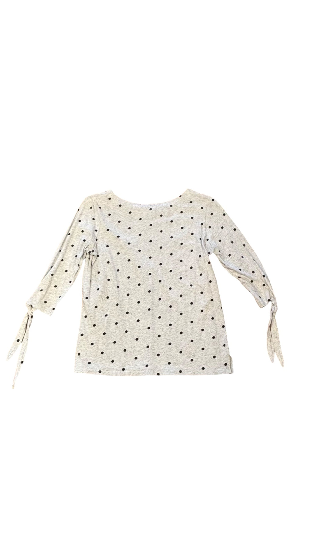 Medium Old Navy Women's Gray Polka Dot Long Sleeve Top